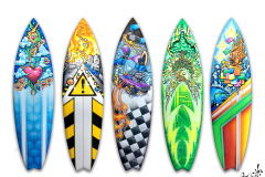 2018 3M Wonder Surfboards painted by Drew Brophy (1)