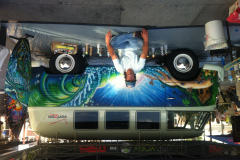 2013 Verizon FiOS Campaign Drew Brophy Painting on VW Bus Aug 2013