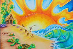 TURTLE-BEACH-painting-by-Drew-Brophy-36-x-24-on-Canvas-2014
