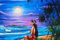Vahine-tahiti-hinano-painting-drew-brophy