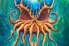 2005-FISHHEAD (c) Drew Brophy Acrylic on Canvas 48 x 36