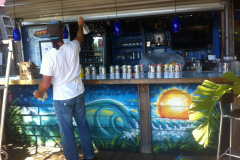 Joes-Bar-and-Grill-Raccoon-Cove-Bar-Mural-by-Drew-Brophy-Myrtle-Beach-SC