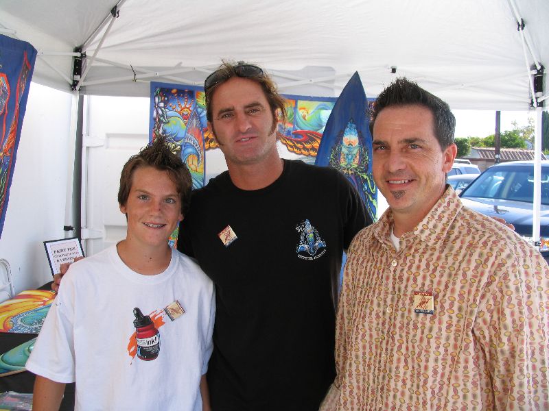 Drew with General Manager Mark Ball and son Alex