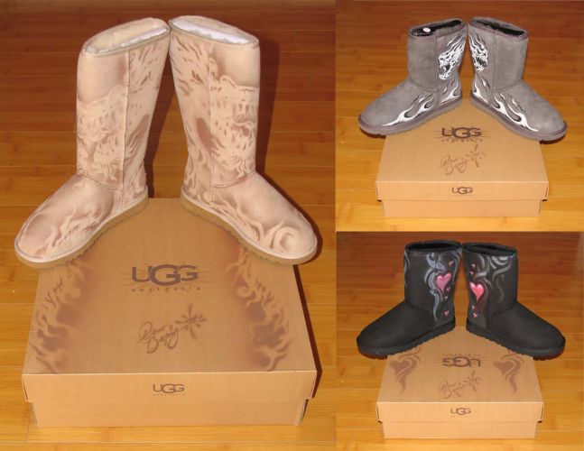 UGG, Shoes, Custom Tattoohand Painted Uggs