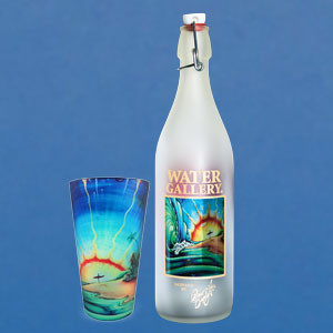 My Water Gallery SUNRISE Water Bottle and Pint Glass